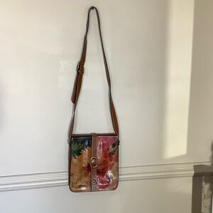 Patricia Nash Multicolor Floral Crossbody Bag